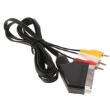 Maxbell 1.8m Scart to RCA Triple 3 x Phono Cable Audio Video Lead for Nintendo NES