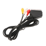Maxbell 1.8m Scart to RCA Triple 3 x Phono Cable Audio Video Lead for Nintendo NES