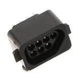 Maxbell 180 Degree 7Pin Gaming Console Socket Female Connector Port for Nintendo NES