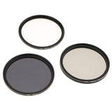 Maxbell 3-Piece Multi-Coated Glass Filter Kit (58mm UV/CPL/ND8) & Pouch