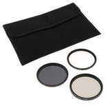 Maxbell 3-Piece Multi-Coated Glass Filter Kit (58mm UV/CPL/ND8) & Pouch