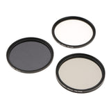 Maxbell 3-Piece Multi-Coated Glass Filter Kit (58mm UV/CPL/ND8) & Pouch