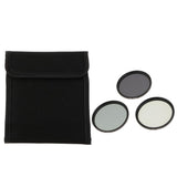 Maxbell 3-Piece Multi-Coated Glass Filter Kit (58mm ND2/CND4/ND8) & Pouch