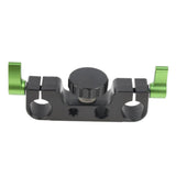 Maxbell Rod Clamp Rail Block 1/4 &3/8 Thread for 15mm Support System DSLR Tripod Rig
