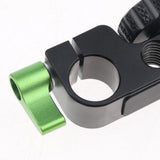 Maxbell Rod Clamp Rail Block 1/4 &3/8 Thread for 15mm Support System DSLR Tripod Rig