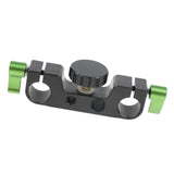 Maxbell Rod Clamp Rail Block 1/4 &3/8 Thread for 15mm Support System DSLR Tripod Rig