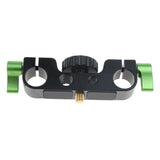 Maxbell Rod Clamp Rail Block 1/4 &3/8 Thread for 15mm Support System DSLR Tripod Rig
