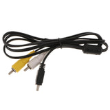Max Micro USB Male to 2RCA AV Adapter Cable AVC-DC400 for Canon 60D 7D G12 SX30