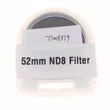 Max 52mm Multi-Coating Film Neutral Density ND Filter ND8 for DSLR Camera Lens
