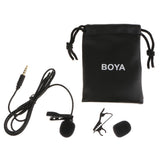 Maxbell BY-LM10 Omnidirectional Lavalier Clip Microphone for DSLR Audio Camera Camcorder PC Smartphones
