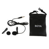 Maxbell BY-LM10 Omnidirectional Lavalier Clip Microphone for DSLR Audio Camera Camcorder PC Smartphones