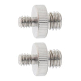 Maxbell Double Head Stud with 1/4" to 3/8" Thread for Cameras Camcorder