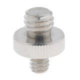 Maxbell Double Head Stud with 1/4" to 3/8" Thread for Cameras Camcorder