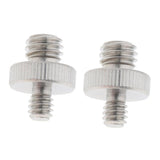 Maxbell Double Head Stud with 1/4" to 3/8" Thread for Cameras Camcorder