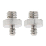 Maxbell Double Head Stud with 1/4" to 3/8" Thread for Cameras Camcorder