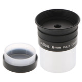 Maxbell 6mm 1.25inch Plossl Telescope Eyepiece Lens - 4-element Plossl Design - Threaded for Standard 1.25inch Astronomy Filters