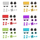 Max Chrome Plating Controller Thumbstick Trigger Buttons for Sony PS4 Pro Green