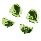 Max Chrome Plating Controller Thumbstick Trigger Buttons for Sony PS4 Pro Green
