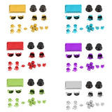 Max Chrome Plating Controller Thumbstick Trigger Buttons for Sony PS4 Pro Green