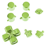 Max Chrome Plating Controller Thumbstick Trigger Buttons for Sony PS4 Pro Green