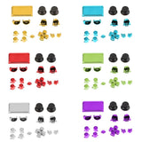 Max Chrome Plating Controller Thumbstick Trigger Buttons for Sony PS4 Pro Green
