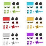 Max Chrome Plating Controller Thumbstick Trigger Buttons for Sony PS4 Pro Green