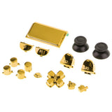 Max Chrome Plating Controller Thumbstick Trigger Buttons for Sony PS4 Pro Gold