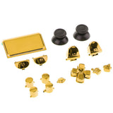 Max Chrome Plating Controller Thumbstick Trigger Buttons for Sony PS4 Pro Gold
