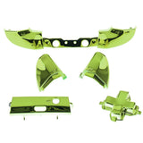 Max Full Button Set Bumper ABXY Mod Kit For Xbox One S Controllers Chrome Green