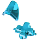 Max Full Button Set Bumper ABXY Mod Kit For Xbox One S Controllers Chrome Blue