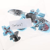 Max Full Button Set Bumper ABXY Mod Kit For Xbox One S Controllers Chrome Blue