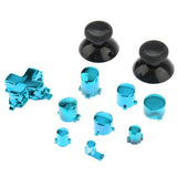 Max Full Button Set Bumper ABXY Mod Kit For Xbox One S Controllers Chrome Blue