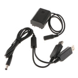 Max NP-FZ100 Dummy Battery Pack + Dual USB Power Cable for Sony A7RIII A7RM3 A9