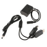 Max NP-FZ100 Dummy Battery Pack + Dual USB Power Cable for Sony A7RIII A7RM3 A9