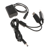 Max NP-FZ100 Dummy Battery Pack + Dual USB Power Cable for Sony A7RIII A7RM3 A9