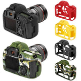 Max Camera Silicone Case Bag Rubber Soft protective Cover Skin for Canon 5D4 Red