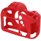 Max Camera Silicone Case Bag Rubber Soft protective Cover Skin for Canon 5D4 Red