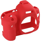 Max Camera Silicone Case Bag Rubber Soft protective Cover Skin for Canon 5D4 Red