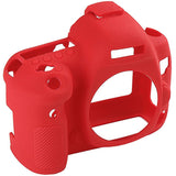 Max Camera Silicone Case Bag Rubber Soft protective Cover Skin for Canon 5D4 Red
