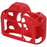 Max Camera Silicone Case Bag Rubber Soft protective Cover Skin for Canon 5D4 Red