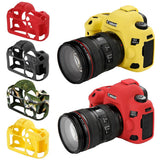 Max Camera Silicone Case Bag Rubber Soft protective Cover Skin for Canon 5D4 Red