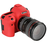 Max Camera Silicone Case Bag Rubber Soft protective Cover Skin for Canon 5D4 Red