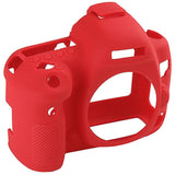 Max Camera Silicone Case Bag Rubber Soft protective Cover Skin for Canon 5D4 Red