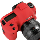 Max Camera Silicone Case Bag Rubber Soft protective Cover Skin for Canon 5D4 Red