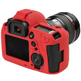 Max Camera Silicone Case Bag Rubber Soft protective Cover Skin for Canon 5D4 Red