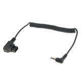 Maxbell D-Tap Male To Right Angle DC 5.5x2.5mm Cable For BMCC BMPC 4K Camera, Monitor, LED Camera Light