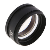 Maxbell 2X Barlow Auxiliary Objective Lens Optical Glass for Stero Microscope - 48mm Mounting Thread W.D 30mm (Black,Pack of 1)