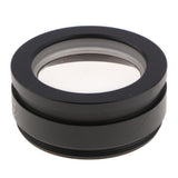 Maxbell 2X Barlow Auxiliary Objective Lens Optical Glass for Stero Microscope - 48mm Mounting Thread W.D 30mm (Black,Pack of 1)