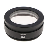 Maxbell 2X Barlow Auxiliary Objective Lens Optical Glass for Stero Microscope - 48mm Mounting Thread W.D 30mm (Black,Pack of 1)