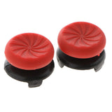 Maxbell 2Pcs Thumb Grips Protector Cap Cover For Playstation 4 PS4 Controller Red